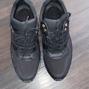 Mens black sneakers